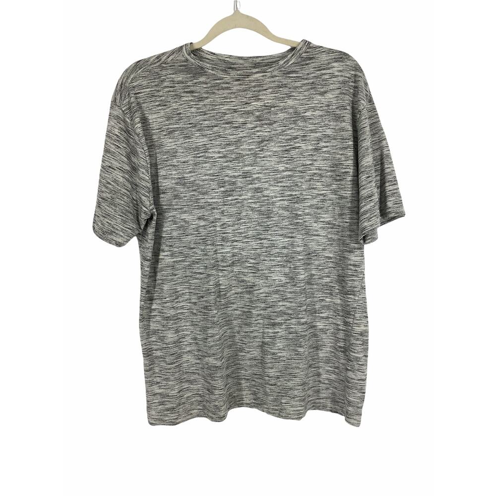 Game Time Boy's Heathered Static Gray T-Shirt Kids Youth Size Large